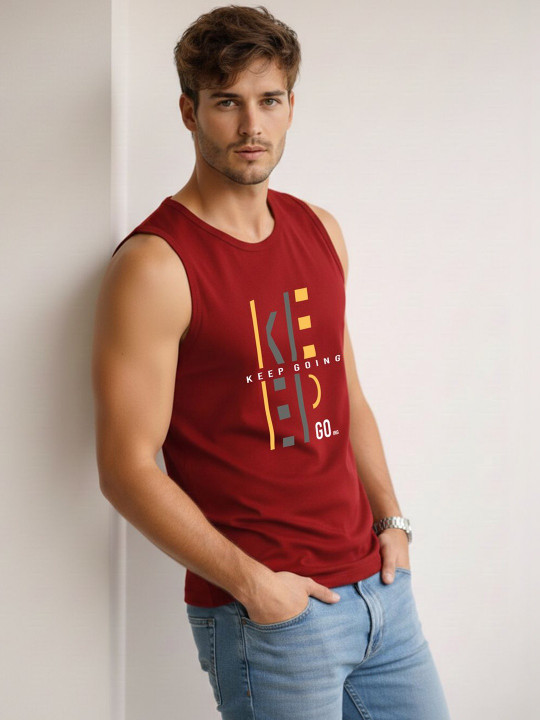 Printed Assorted Cotton Gym Vest